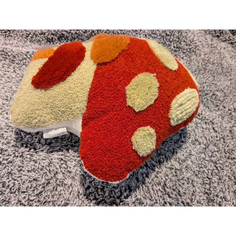 Storehouse Seasonal Accent Mushroom Throw Pillow Whimsical 15x14x8 Cottagecore - Picture 7 of 10